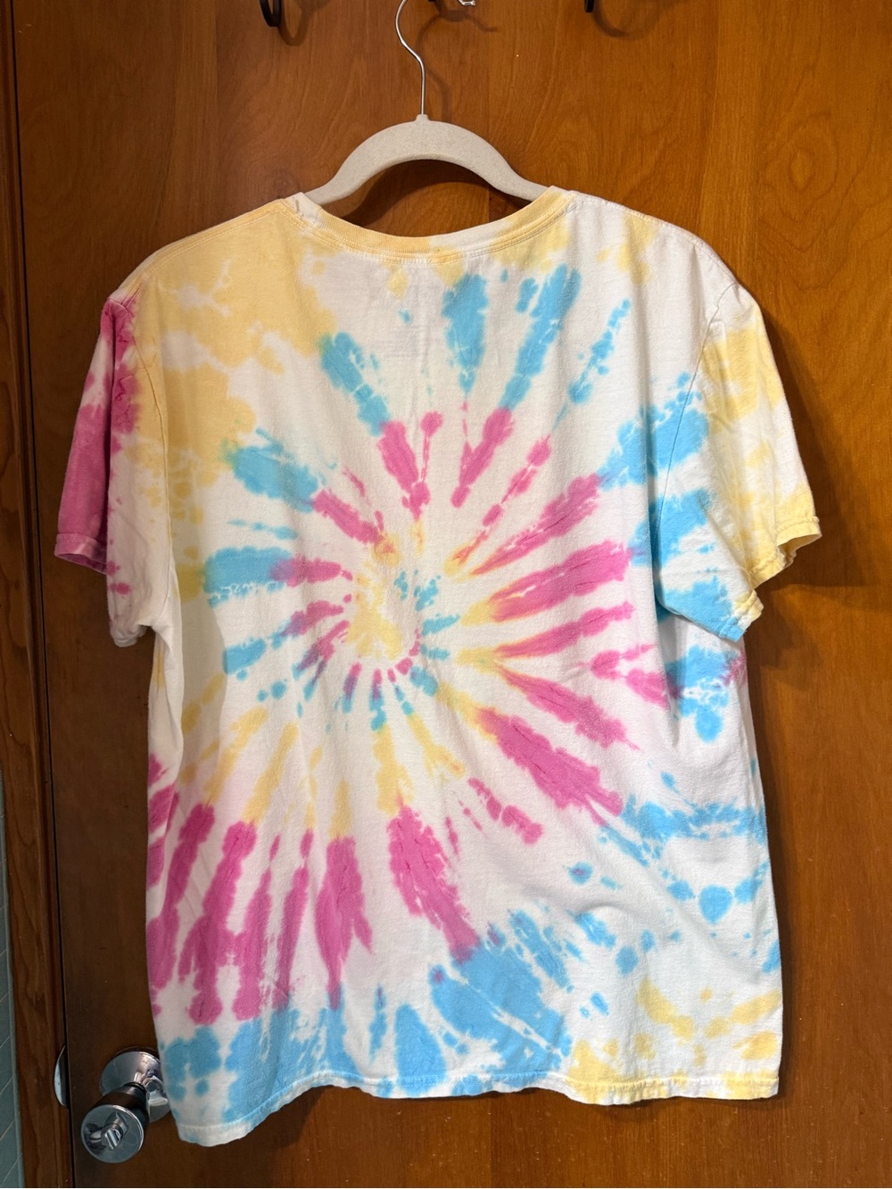 Pink Floyd Tie-Dye Tee in Blue and Yellow - Picture 4 of 4